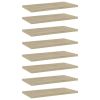 Bookshelf Boards 8 pcs Sonoma Oak 15.7"x7.9"x0.6" Engineered Wood