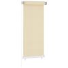 Outdoor Roller Blind Cream 23.6"x55.1" HDPE