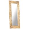 Mirror 43.3"x19.7" Solid Mango Wood
