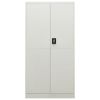 Locker Cabinet Light Gray 35.4"x15.7"x70.9" Steel