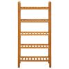 Shoe Rack with 5 Shelves 19.7"x10.6"x39.4" Solid Oak Wood
