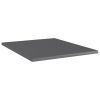Bookshelf Boards 4 pcs High Gloss Gray 15.7"x19.7"x0.6" Engineered Wood