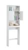 Home Bathroom Shelf Over-The-Toilet, Bathroom SpaceSaver, Bathroom, Tollilet storage cabine,WHITE