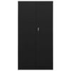 Locker Cabinet Black 35.4"x15.7"x70.9" Steel