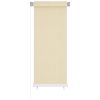 Outdoor Roller Blind Cream 23.6"x55.1" HDPE