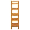 Shoe Rack with 5 Shelves 19.7"x10.6"x39.4" Solid Oak Wood