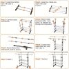 With Wheels Extendable Double Rod Clothing Rack For Hanging Clothes, Rolling Clothes Organizer On Lockable Wheels Mobile Hold