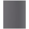 Bookshelf Boards 8 pcs High Gloss Gray 15.7"x19.7"x0.6" Engineered Wood